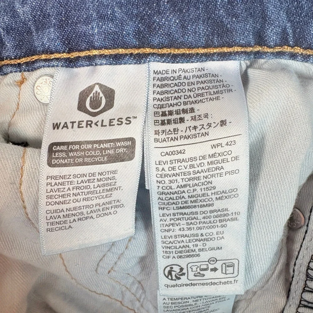 Levi's 559 Relaxed Straight Jeans Mens 30x30 Blue Excellent Waterless Stretch‎